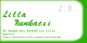 lilla munkacsi business card
